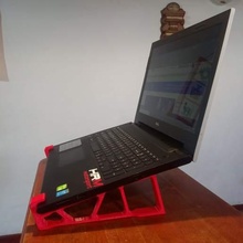 laptop stand soporte notebook gadget base para design structural cooling posture improvement 3d print model - Mito3D