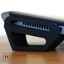 laptop stand gadget holder 3d print model - Mito3D
