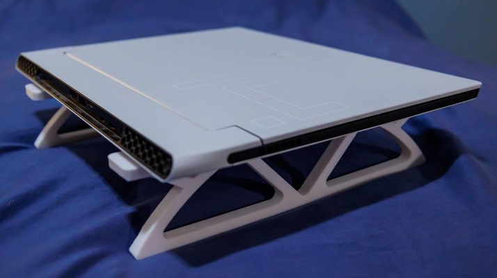 ordenador portátil apoyo 2nd modelo hogar casa dell estante soporte oficina escritorio 3d print model - Mito3D
