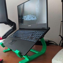 computador portátil suporte ficar pé soporte pára caderno 3d print model - Mito3D