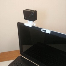 computer portatile webcam sportcam titolare supporto soporte mara sportivo gopro uomo scimmia vittoria gadget erba Camara telecamera eroe 3 pz Portatil 3d print model - Mito3D
