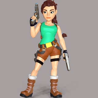 Lara Croft Grab Raider Spiel Anime 3dprint 3dprinting Zahl Statue Karikatur Comic Kunst Tier Spielcharakter Charakter Design 3d print model - Mito3D