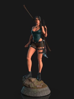 Lara Croft 3d Drucken stl Datei Grab Raider 2018 drucken Modell Miniaturen Charakter Kunst Figuren Fantasie Militär Spiel Frau Spiele Spielzeuge 3d print model - Mito3D