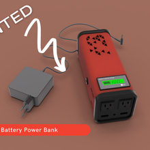 large 18650 battery power bank gadget pack 3d print model - Mito3D