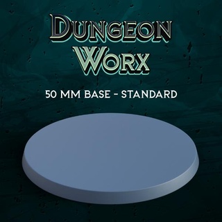 large 50 mm tabletop rpg miniature base 25mm miniatures dungeons dragons dnd 3d print model - Mito3D