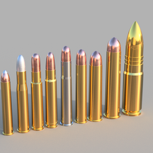 large bore rounds 9 calibers 3d print model - Mito3D