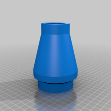 large brick cone 1x1 3d print model - Mito3D