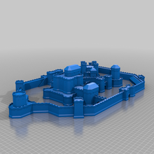 large castle v1 supports needed architecture buildings structures 3d print model - Mito3D