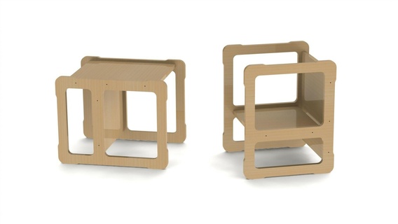 ampla cadeira crianças 3d print model - Mito3D
