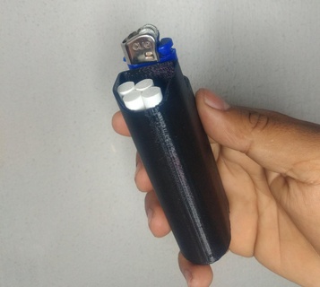 büyük puro Kulp destek 10cm sigara durum kılıf yapıcı 420 thc eklemler bic 3d print model - Mito3D