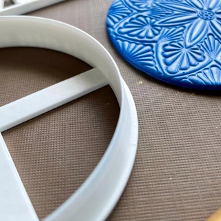 grand cercle coupeur ensemble polymère argile effilé coupeurs bague plat Coaster 3d print model - Mito3D
