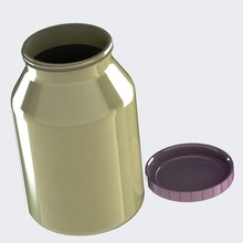 large container jar thread deposit 3d print model - Mito3D