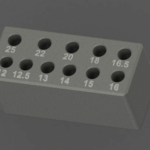 grande trapano bit In piedi titolare supporto tool_holders_boxes 3D print model - Mito3D