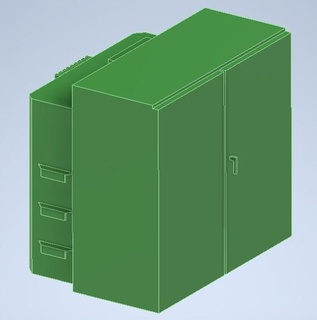 large electrical cabinet 1 scale 3d print model - Mito3D