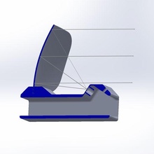 grande cornice holosight 3d printing replica nerf geometria ottica parabola parallasse specchio guidato 3d print model - Mito3D