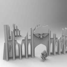 large imperium warhammer ruins 28mm game toy accessories 40k wargame terrain 3d print model - Mito3D