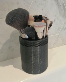 grande make up spazzola scatola spazzole viaggio 3d print model - Mito3D