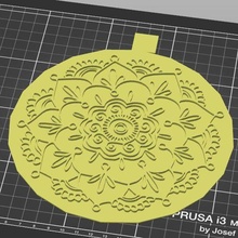large mandala stamp seal bakery crafts mindfunless 3d print model - Mito3D