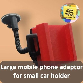 büyük seyyar telefon adaptör küçük araba Kulp destek aksesuar koruyucu güvenli uygun kolay Giriş travel friendly 3d print model - Mito3D