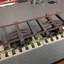 large scale skeleton log car kit rails gscale train logging 3d print model - Mito3D