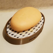 pequeños grandes 2 pieza de jabón platos casa artística decoración la nosupport sherm sherman el soapdish plato titular jabonera cuarto baño 3d print model - Mito3D
