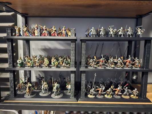 large stackable tray miniatures lotr moving 3d print model - Mito3D