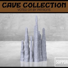 large stalagmite - tabletop scatter terrain game toy rpg miniature mini gaming fantasy dungeons dragons dnd collection cave 3d print model - Mito3D