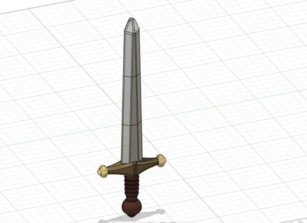 ampla espada quadra conjunto life size brinquedos ótimo real Tamanho medieval cablereiro 3d print model - Mito3D