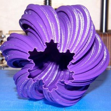 large twisted koch snowflake vase art math ultimaker faberdashery christmas 3d print model - Mito3D