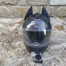 ampla universal gato orelha motocicleta capacete 3d print model - Mito3D