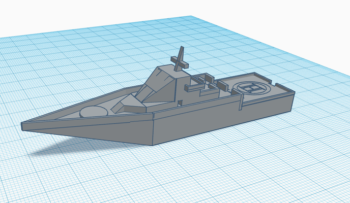 grande nave guerra gioco barca 3d print model - Mito3D