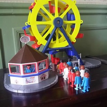 large wheel playmobil scale game architecture toy riding arena prusa 3d print model - Mito3D