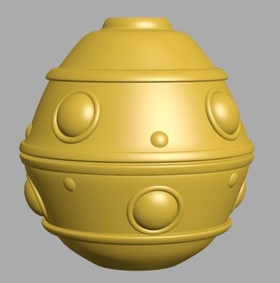 larp breacher bomb steampunk grenade smoke fire fantasy 3d print model - Mito3D