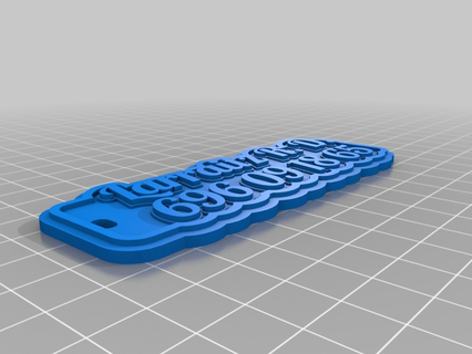 ernsthaft angepasst Schlüsselanhänger Schmuck Schlüssel 3d print model - Mito3D