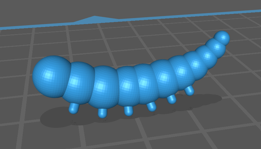 larva reconhecimento isca suave plástico pescaria 3D print model - Mito3D