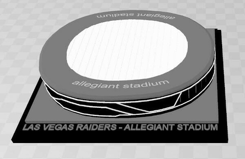 las Vegas Raiders alleiant Stadion stadion estadio Fußball Rost nfl afc 3d print model - Mito3D