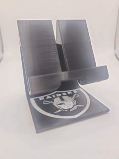 las vegas raiders - nfl desktop phone stand fan 3d print gear team spirit gift holder sports decor workspace 3d print model - Mito3D