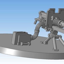 lascannon arma pesada del equipo juego de juguete warhammer 40k 40000 warhammer40k 3d print model - Mito3D