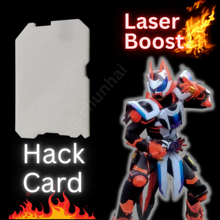 laser boost hack card kamen rider geats raise riser Game masked buckle id 3d print model - Mito3D