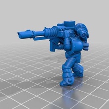 laser-Kanone marine Spiel - Spielzeug 3d print model - Mito3D