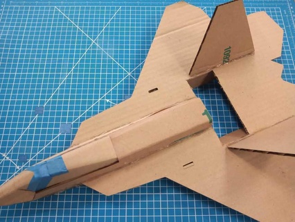 Laser Schnitt Karton rc Flugzeug f22 Raubvogel verschiedene Cortelaser doppelt Laserschnitt Hobby 3d print model - Mito3D