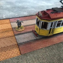 laser cut tram tracks 28mm railway buildings_structures 3d print model - Mito3D