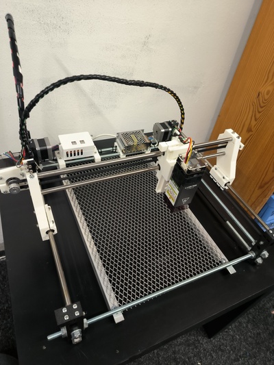 laser coupeur graveur fileté barre cadre découpeuse cnc 3d print model - Mito3D