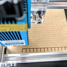 laser cutter ruler 5watt base cut engrave lasercut engraver tick electronics 3d print model - Mito3D