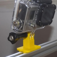 laser gopro mount 20x20mm extrusion tool camera holder lasercut cutter engraver tools 3d print model - Mito3D