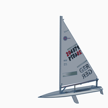 laser sailboat art sail 3d print model - Mito3D