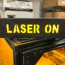 laser warning light sign lasercut safety snapmaker accessory 3d_printer_accessories 3d print model - Mito3D