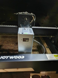 lasertree k40 laser testa montaggio adattatore enjoywood cel e10 + asse limite interruttore 20mm 3d print model - Mito3D