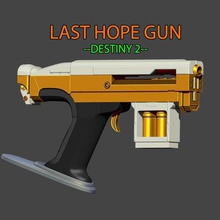 last hope gun art weapon accessories cosplay game 3d print model - Mito3D