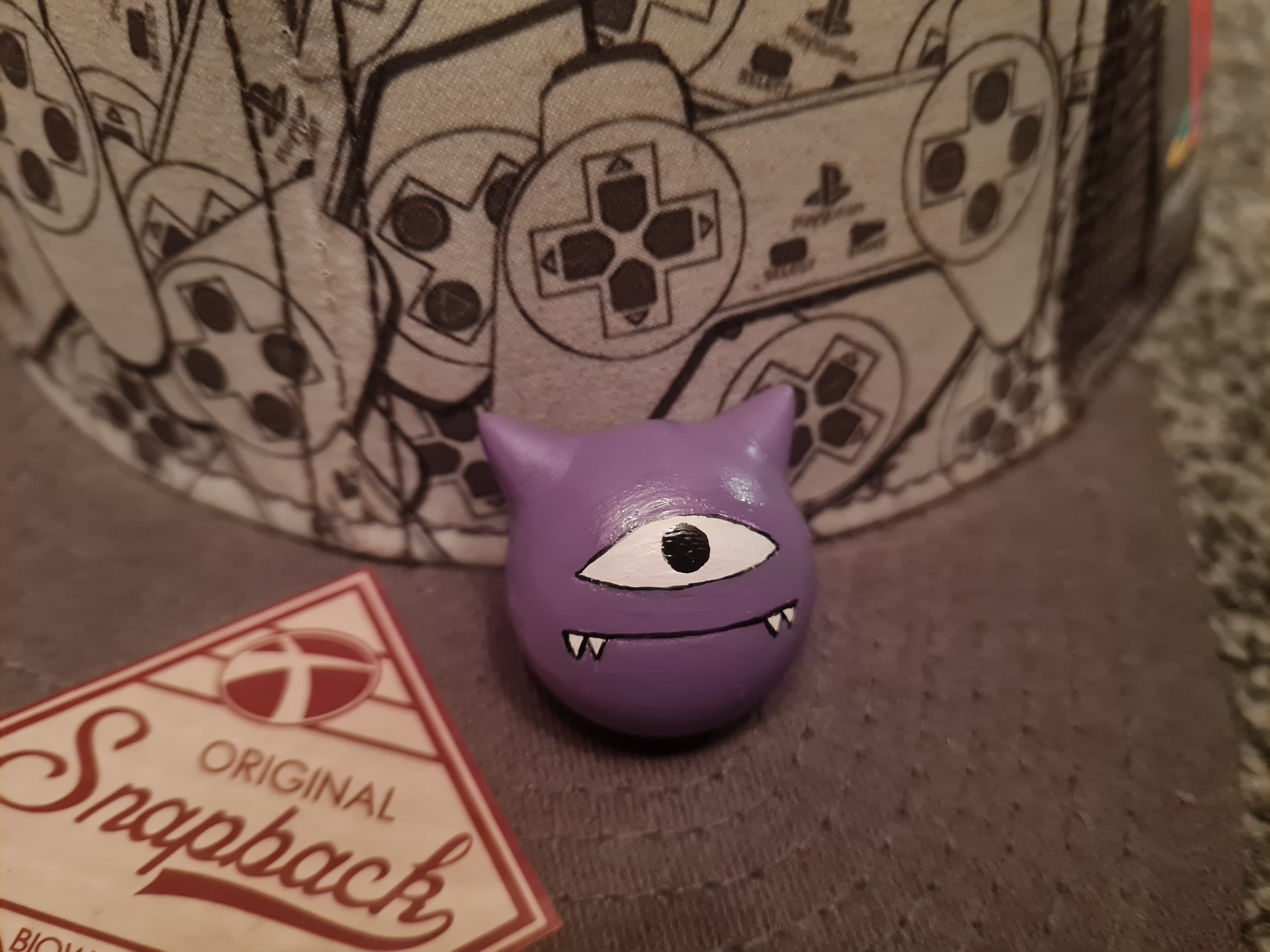 last us backpack charm monster ellie purple 3D print model - Mito3D
